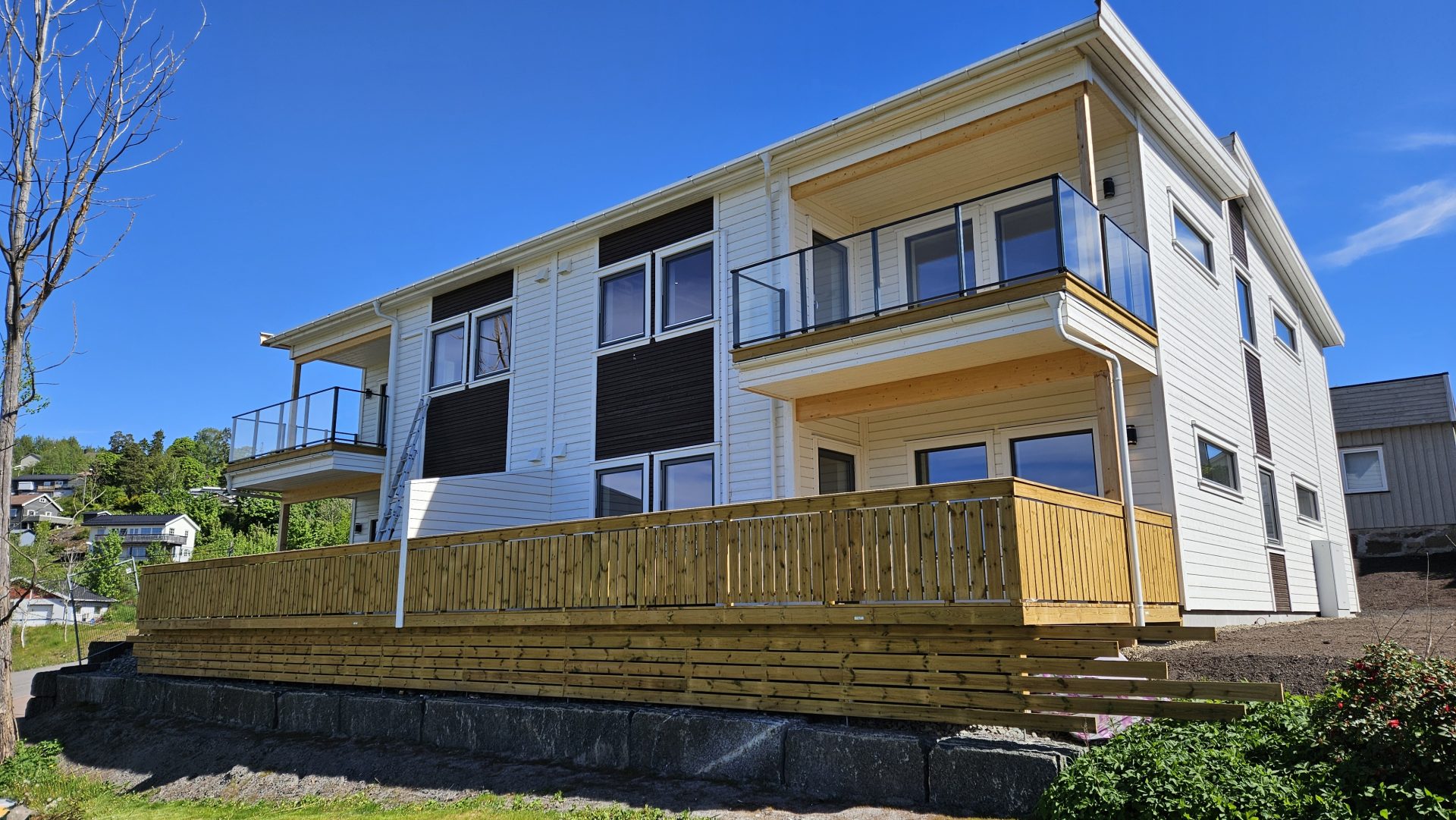 Komplett ferdigstilt bygg utvendig